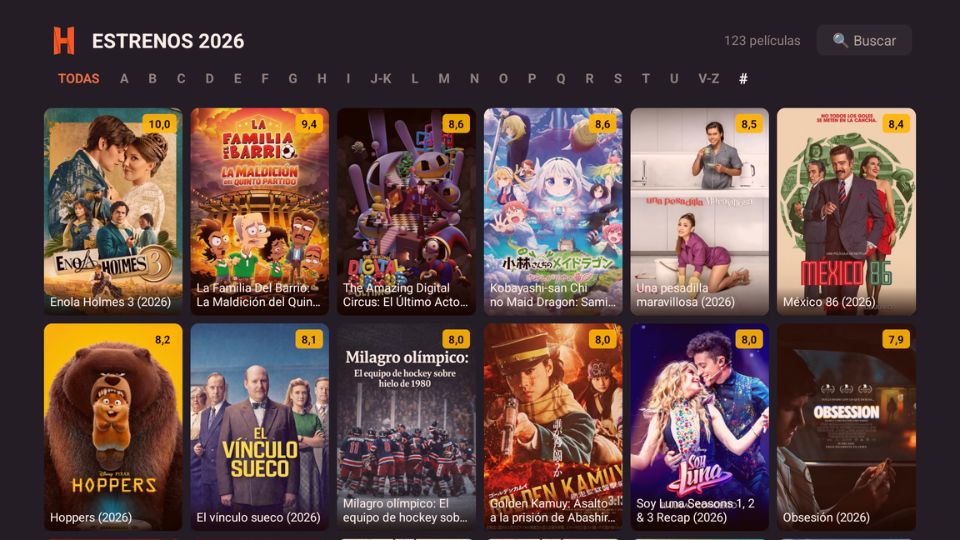 Estrenos 2026