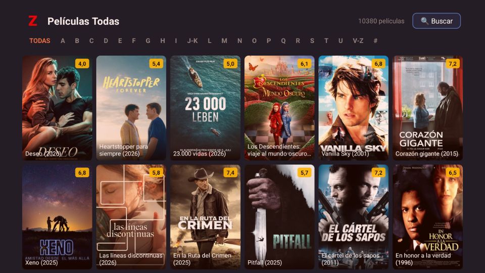Grid de peliculas - 10380 titulos